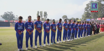 भूकम्पकाे क्षतिकाे शाेकमा नेपाली क्रिकेट खेलाडीले गरे माैनधारण